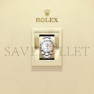 ROLEX DATEJUST 41 OYSTER, 41 MM, OYSTERSTEEL AND WHITE GOLD WATCH 126334-0009