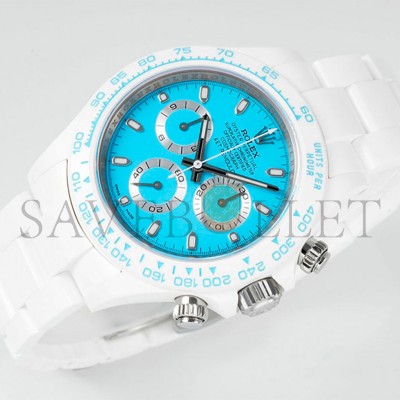 ROLEX DAYTONA BLUE AND WHITE CERAMIC WATCH N4130
