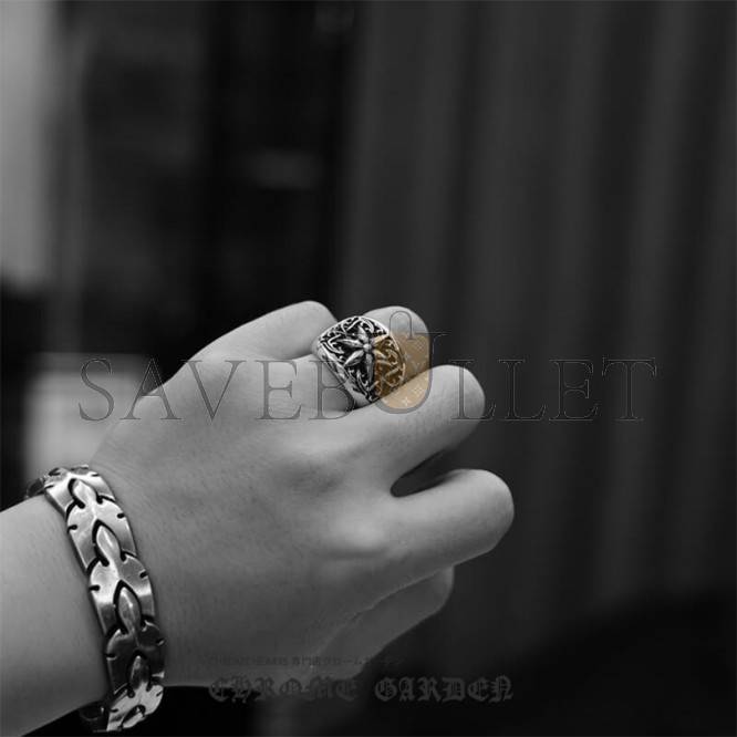 CHROME HEARTS CLASSIC OVAL STAR RING CHROME HEARTS CLASSIC OVAL STAR RING