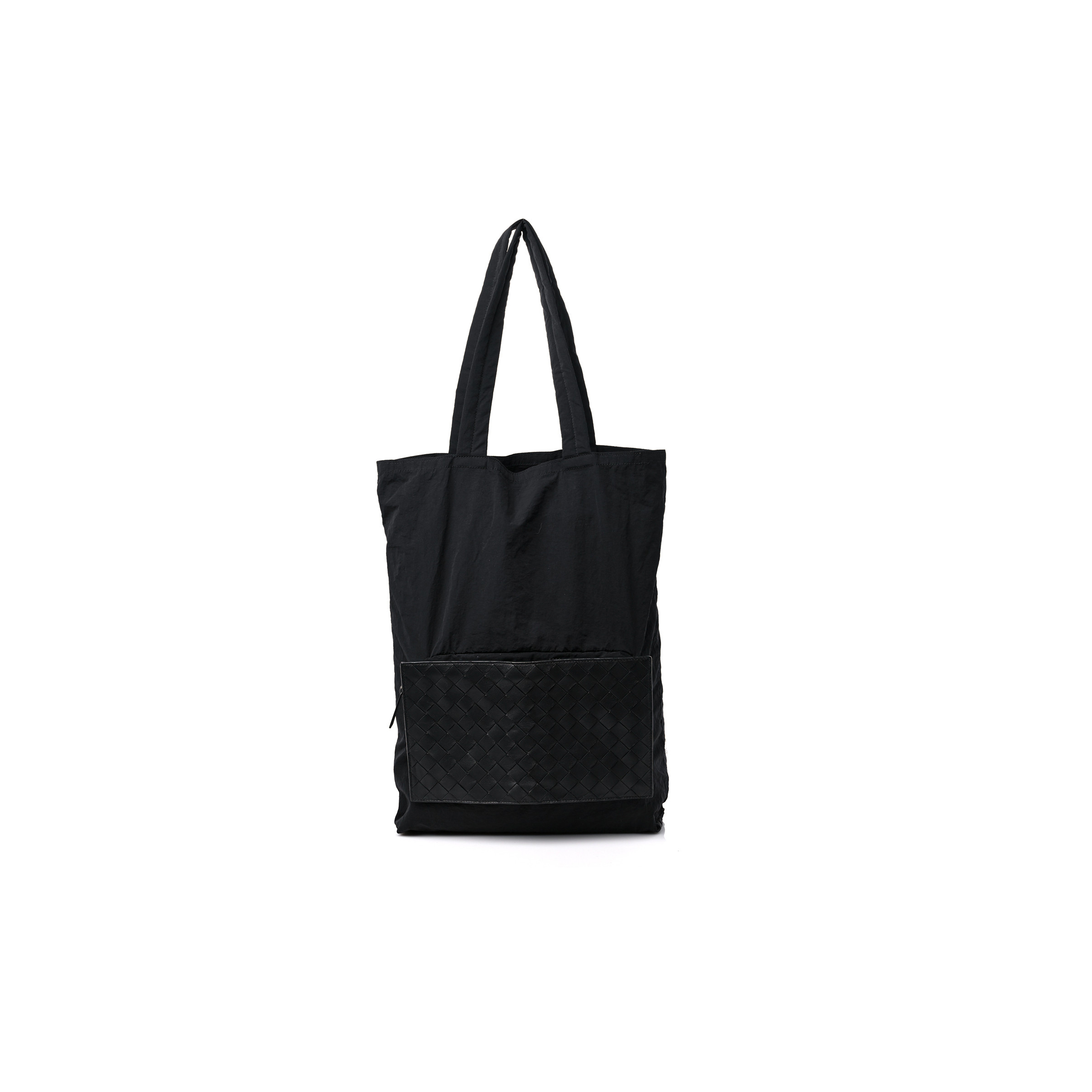 BOTTEGA VENETA NYLON NAPPA INTRECCIATO CONVERTIBLE TOTE BLACK (28*25*1cm) BOTTEGA VENETA NYLON NAPPA INTRECCIATO CONVERTIBLE TOTE BLACK (28*25*1cm)