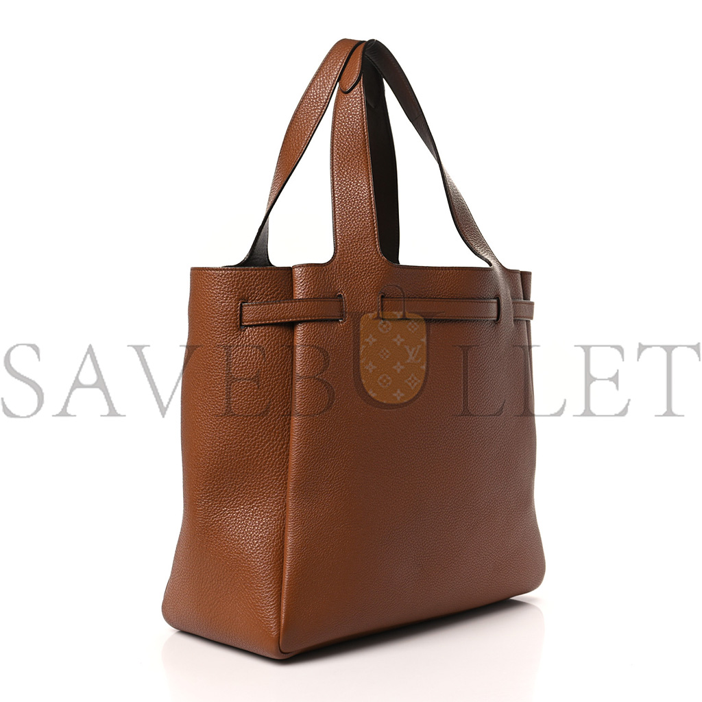 PRADA VITELLO DAINO FLOU DYNAMIQUE TOTE COGNAC (32*27*14cm) PRADA VITELLO DAINO FLOU DYNAMIQUE TOTE COGNAC (32*27*14cm)