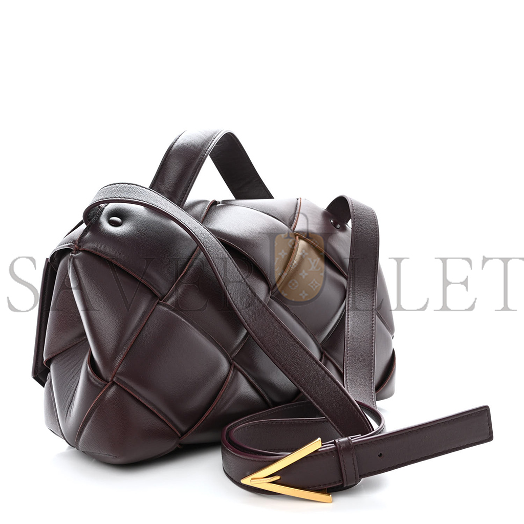 BOTTEGA VENETA NAPPA INTRECCIO PADDED TOP HANDLE SHOULDER BAG GRAPE (30*16*10cm) BOTTEGA VENETA NAPPA INTRECCIO PADDED TOP HANDLE SHOULDER BAG GRAPE (30*16*10cm)