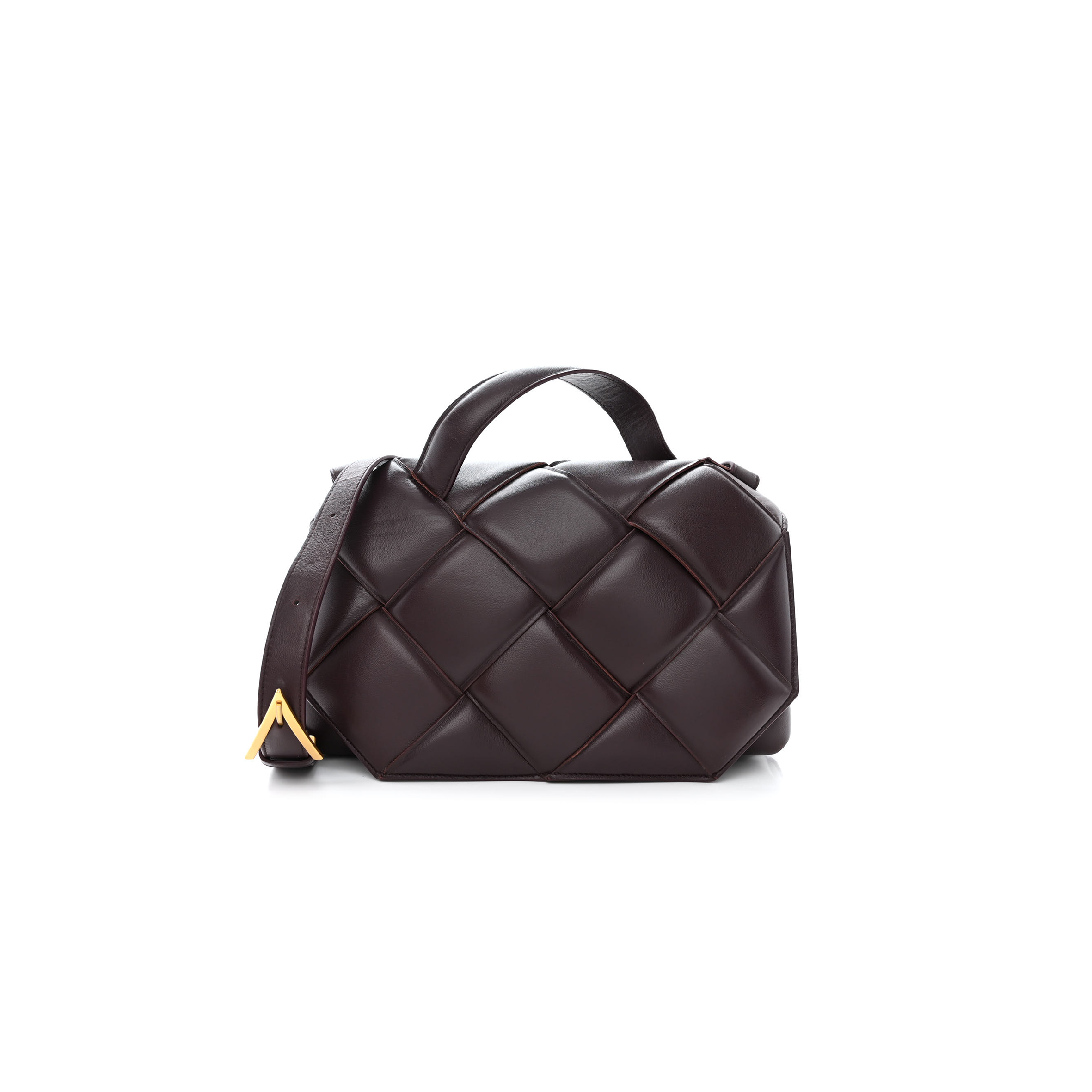 BOTTEGA VENETA NAPPA INTRECCIO PADDED TOP HANDLE SHOULDER BAG GRAPE (30*16*10cm) BOTTEGA VENETA NAPPA INTRECCIO PADDED TOP HANDLE SHOULDER BAG GRAPE (30*16*10cm)
