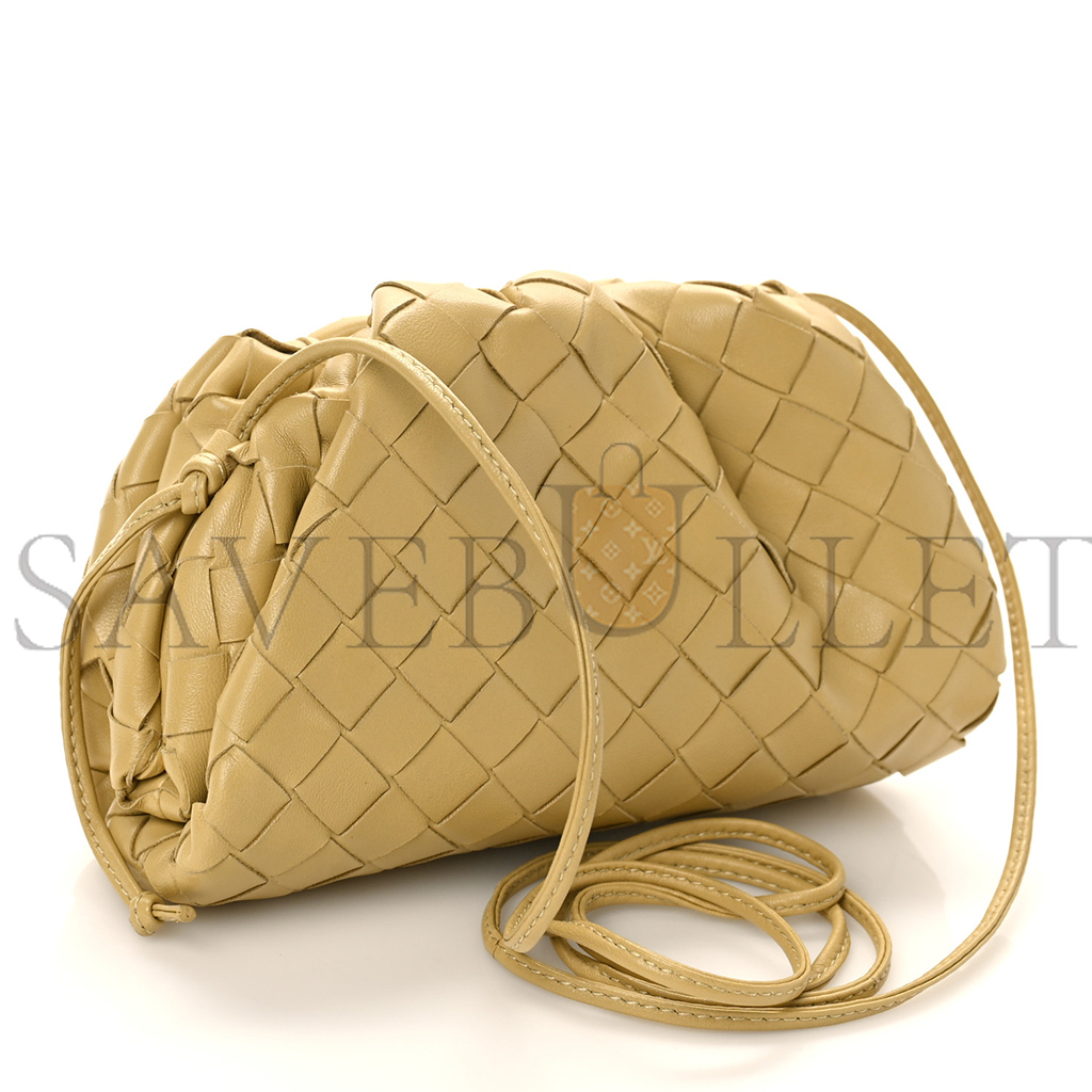 BOTTEGA VENETA NAPPA INTRECCIATO THE MINI POUCH TAPIOCA (22*13*6cm) BOTTEGA VENETA NAPPA INTRECCIATO THE MINI POUCH TAPIOCA (22*13*6cm)