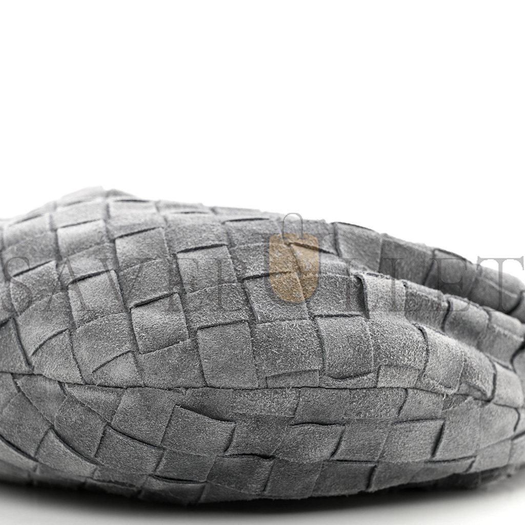 BOTTEGA VENETA SUEDE INTRECCIATO MINI JODIE THUNDER (24*14*8cm) BOTTEGA VENETA SUEDE INTRECCIATO MINI JODIE THUNDER (24*14*8cm)