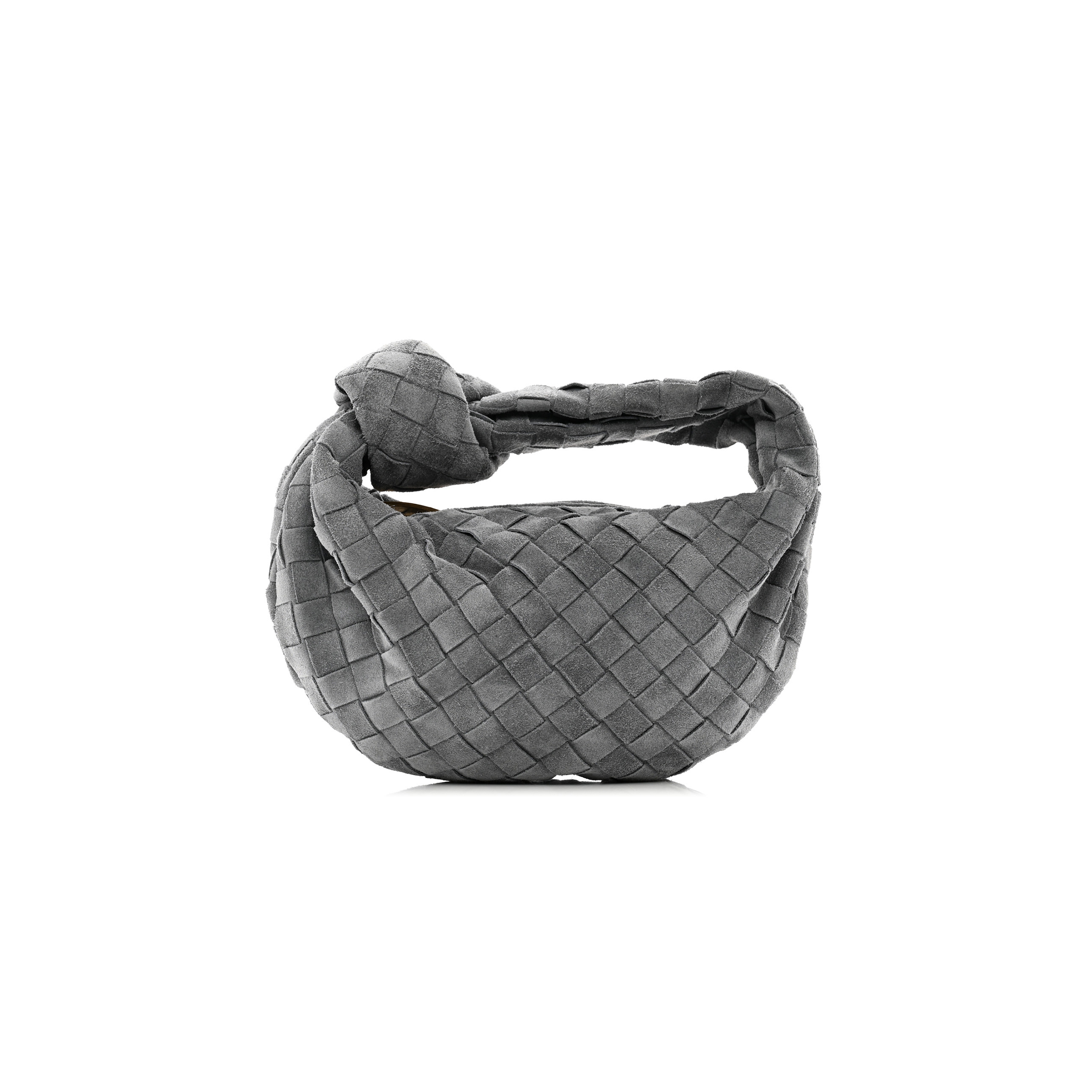 BOTTEGA VENETA SUEDE INTRECCIATO MINI JODIE THUNDER (24*14*8cm) BOTTEGA VENETA SUEDE INTRECCIATO MINI JODIE THUNDER (24*14*8cm)