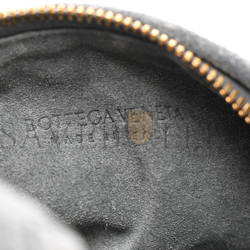 BOTTEGA VENETA SUEDE INTRECCIATO MINI JODIE THUNDER (24*14*8cm) BOTTEGA VENETA SUEDE INTRECCIATO MINI JODIE THUNDER (24*14*8cm)