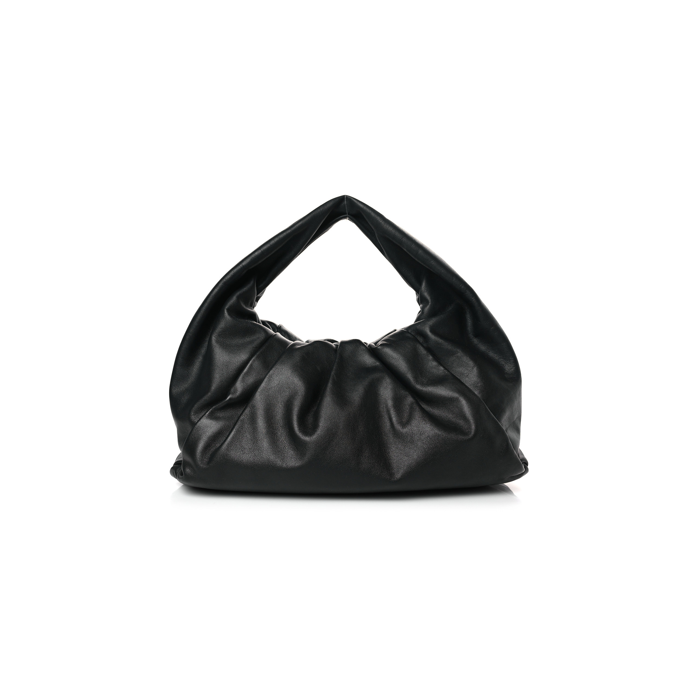 BOTTEGA VENETA SMOOTH BUTTER CALFSKIN SMALL THE SHOULDER POUCH BLACK (38*22*9cm) BOTTEGA VENETA SMOOTH BUTTER CALFSKIN SMALL THE SHOULDER POUCH BLACK (38*22*9cm)