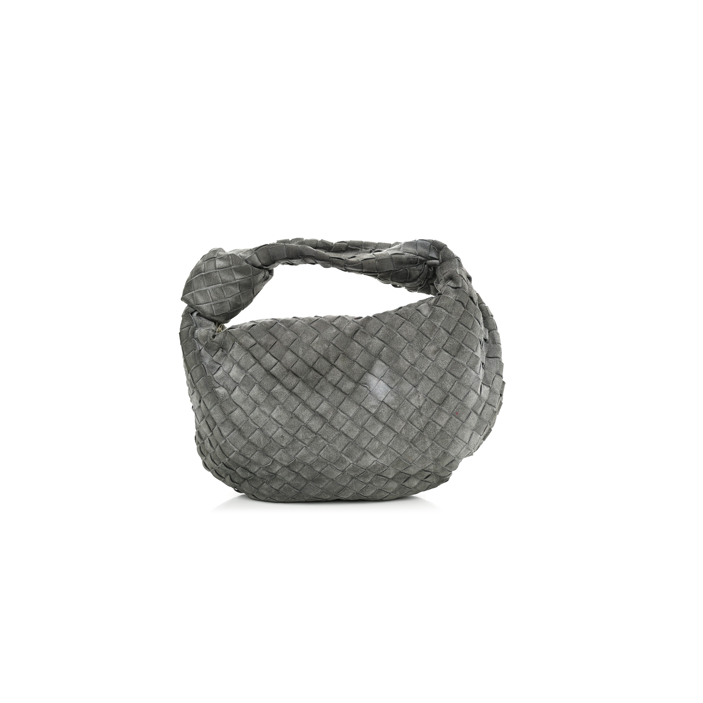 BOTTEGA VENETA SUEDE CALFSKIN INTRECCIATO TEEN JODIE HOBO THUNDER (36*22*13cm) BOTTEGA VENETA SUEDE CALFSKIN INTRECCIATO TEEN JODIE HOBO THUNDER (36*22*13cm)