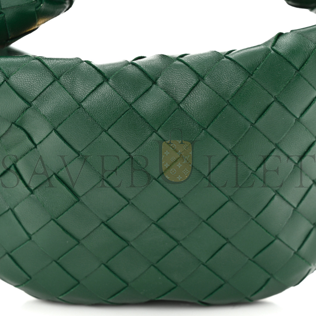 BOTTEGA VENETA NAPPA INTRECCIATO MINI JODIE RAINTREE (23*15*9cm) BOTTEGA VENETA NAPPA INTRECCIATO MINI JODIE RAINTREE (23*15*9cm)