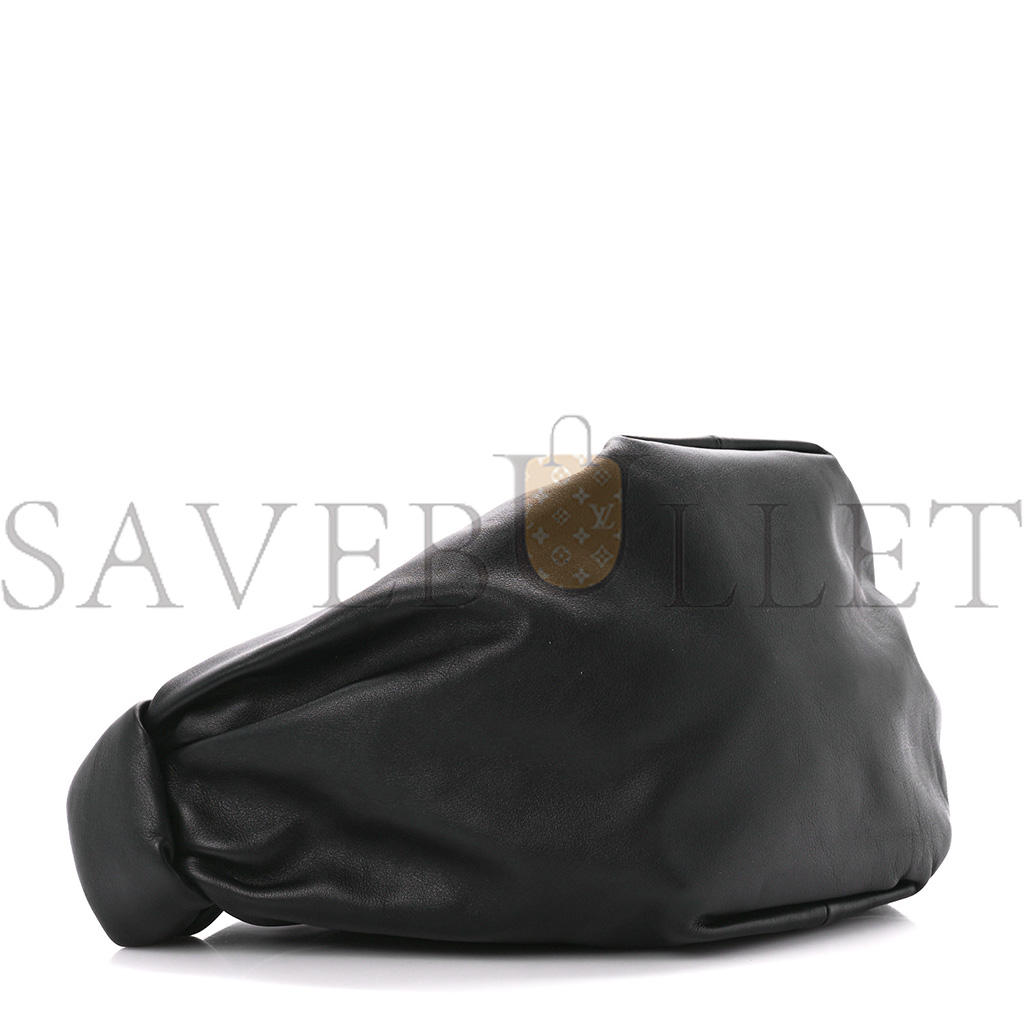 BOTTEGA VENETA NAPPA MINI DOUBLE KNOT BAG BLACK (25*16*13cm) BOTTEGA VENETA NAPPA MINI DOUBLE KNOT BAG BLACK (25*16*13cm)