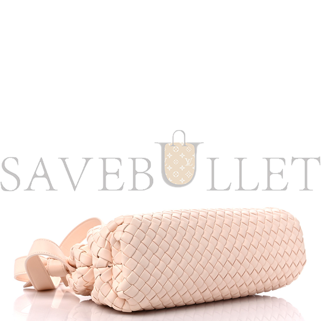 BOTTEGA VENETA NAPPA INTRECCIATO MINI TOP HANDLE SHOULDER BAG FLAMINGO (22*17*8cm) BOTTEGA VENETA NAPPA INTRECCIATO MINI TOP HANDLE SHOULDER BAG FLAMINGO (22*17*8cm)
