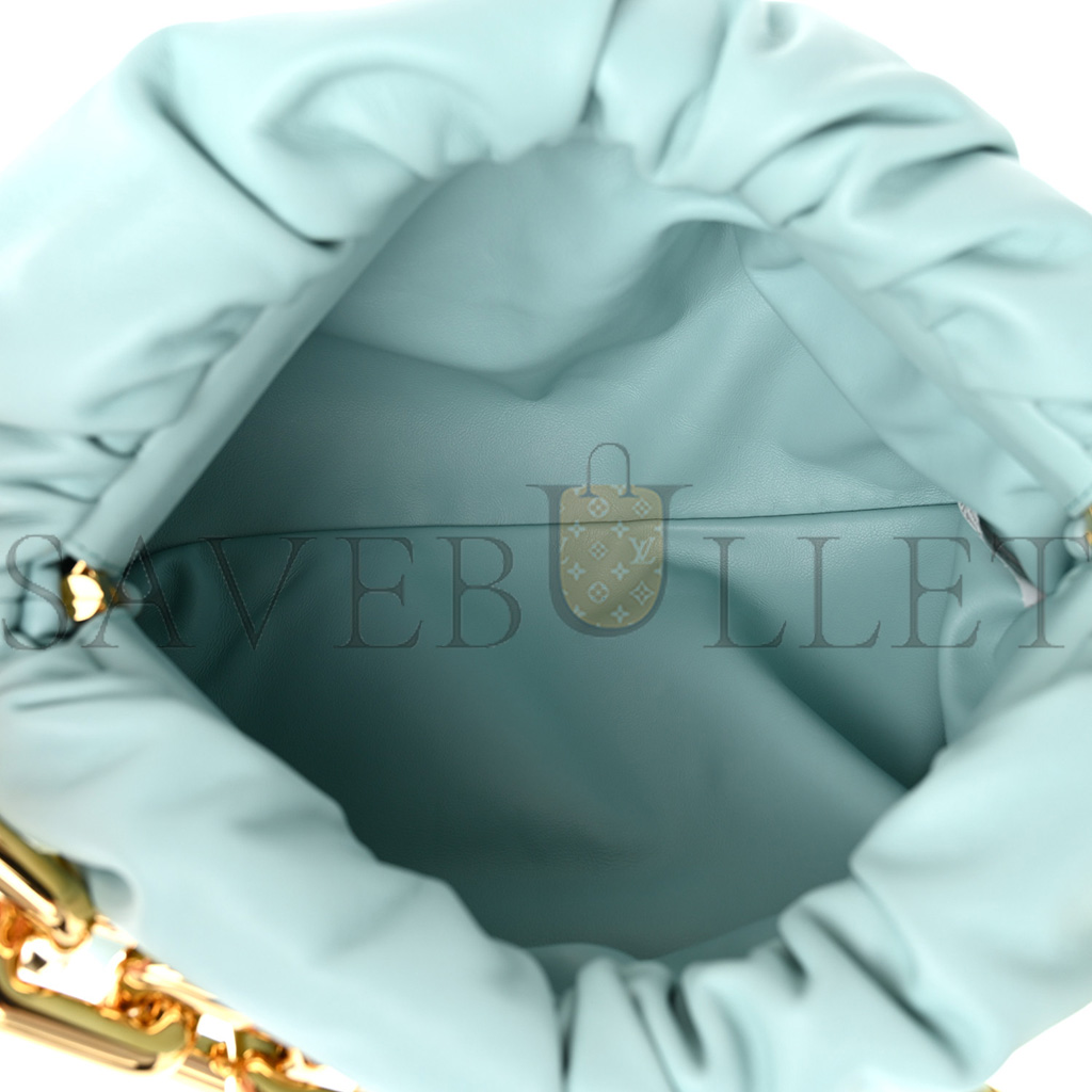 BOTTEGA VENETA CALFSKIN THE POUCH CHAIN SPEARMINT (30*15*10cm) BOTTEGA VENETA CALFSKIN THE POUCH CHAIN SPEARMINT (30*15*10cm)