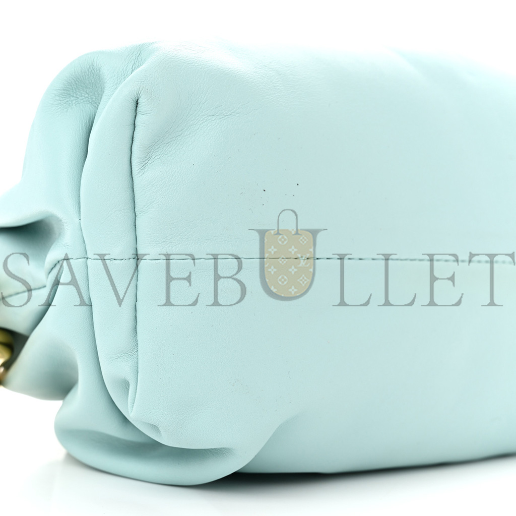 BOTTEGA VENETA CALFSKIN THE POUCH CHAIN SPEARMINT (30*15*10cm) BOTTEGA VENETA CALFSKIN THE POUCH CHAIN SPEARMINT (30*15*10cm)