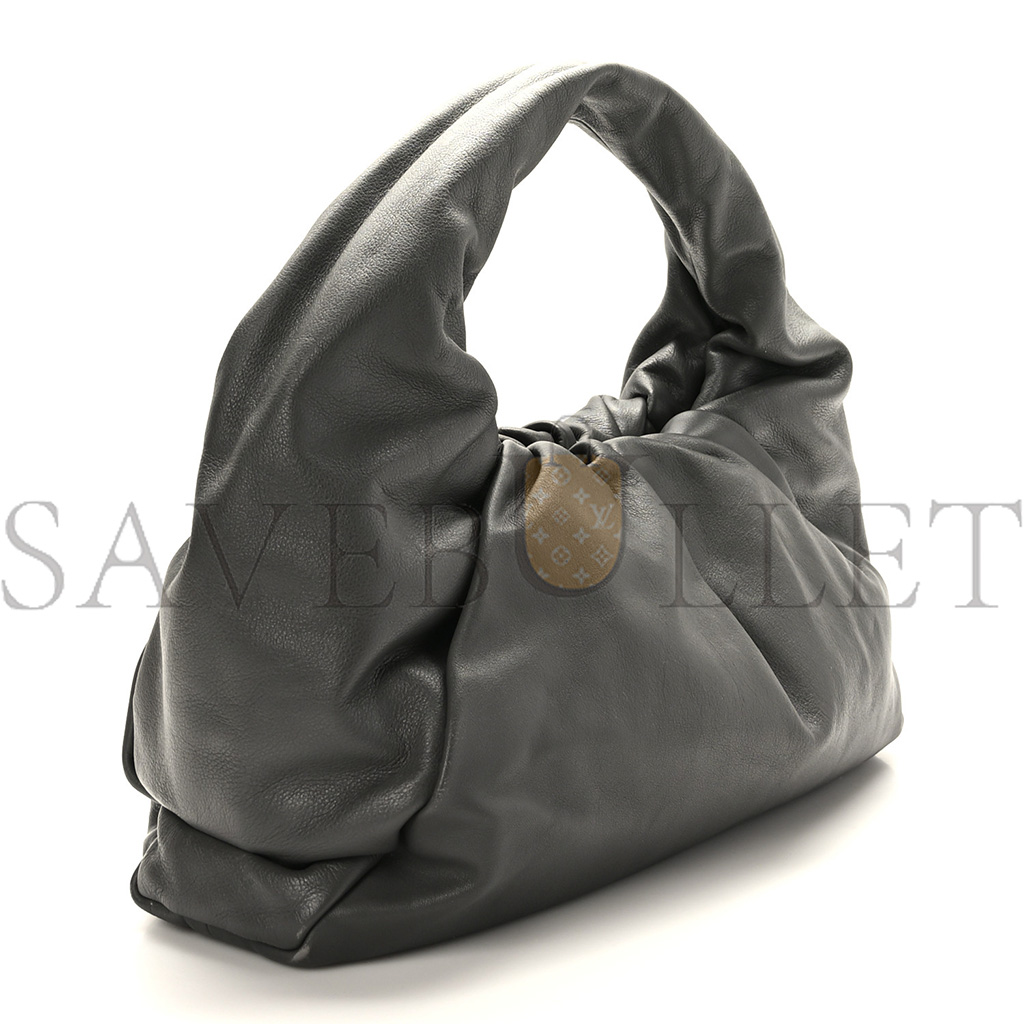 BOTTEGA VENETA SMOOTH BUTTER CALFSKIN SMALL THE SHOULDER POUCH GREY (39*22*15cm) BOTTEGA VENETA SMOOTH BUTTER CALFSKIN SMALL THE SHOULDER POUCH GREY (39*22*15cm)