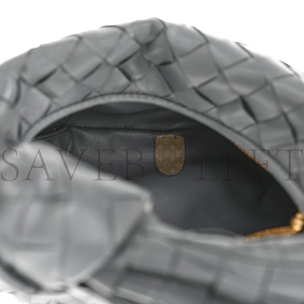 BOTTEGA VENETA NAPPA INTRECCIATO MINI JODIE THUNDER (25*15*6cm) BOTTEGA VENETA NAPPA INTRECCIATO MINI JODIE THUNDER (25*15*6cm)