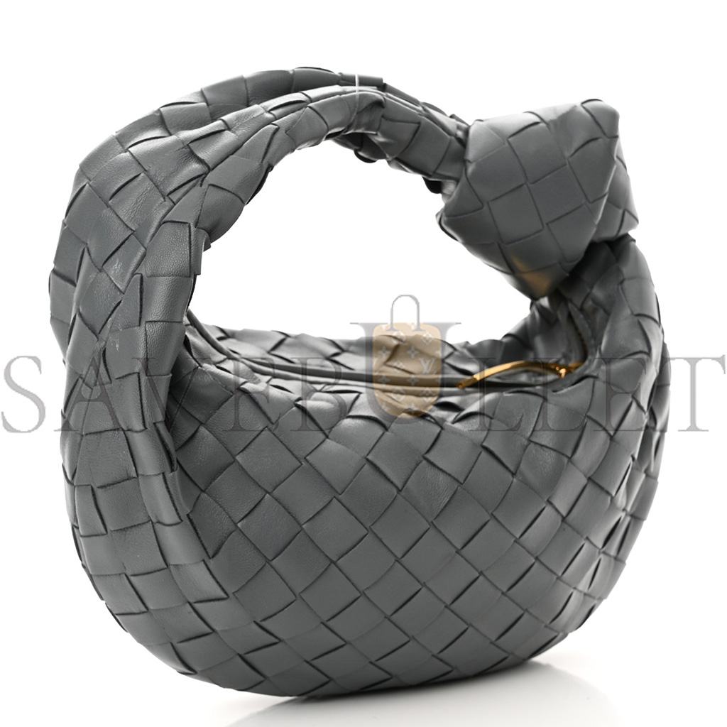 BOTTEGA VENETA NAPPA INTRECCIATO MINI JODIE THUNDER (25*15*6cm) BOTTEGA VENETA NAPPA INTRECCIATO MINI JODIE THUNDER (25*15*6cm)