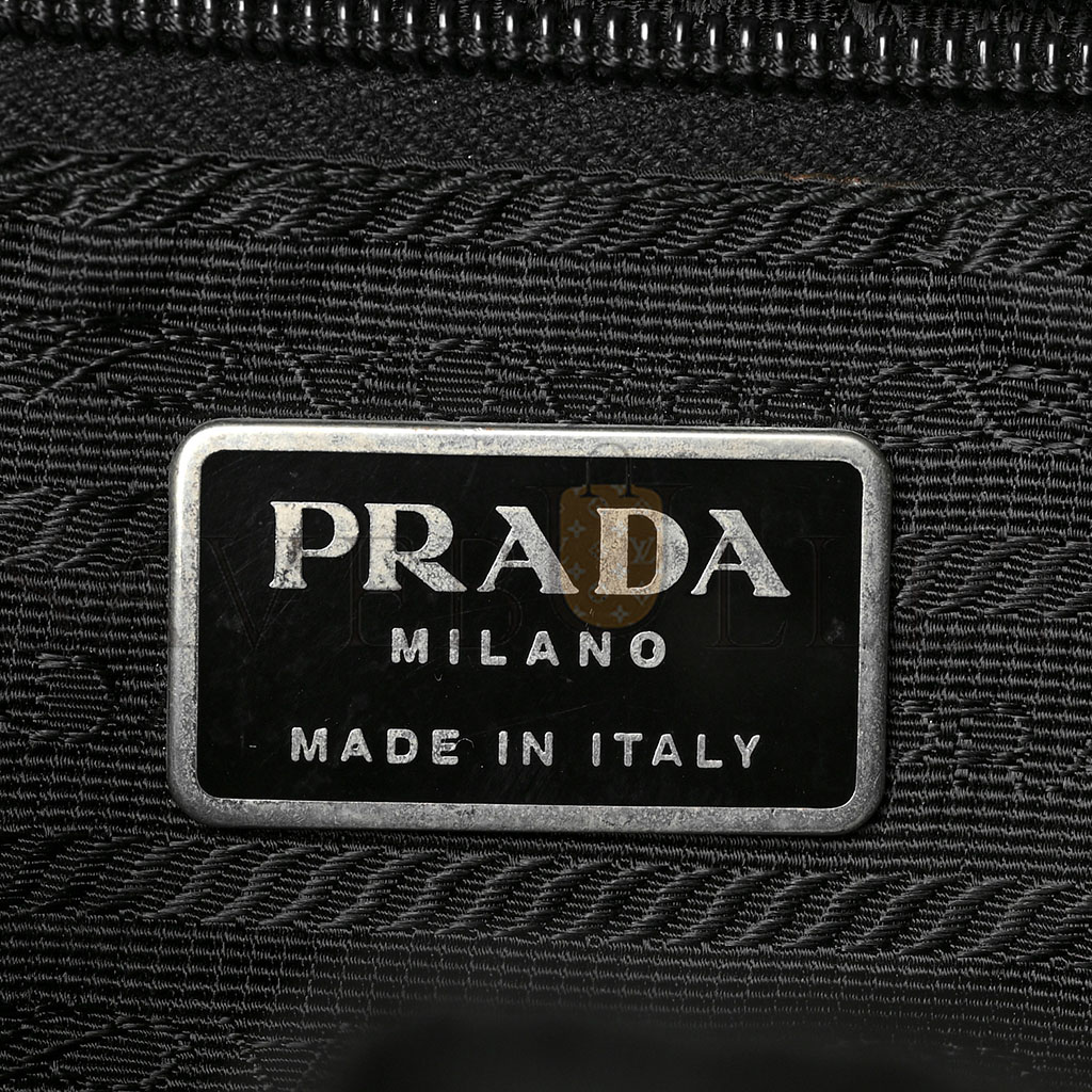 PRADA NYLON VELA MEDIUM BACKPACK BLACK (29*29*14cm) PRADA NYLON VELA MEDIUM BACKPACK BLACK (29*29*14cm)