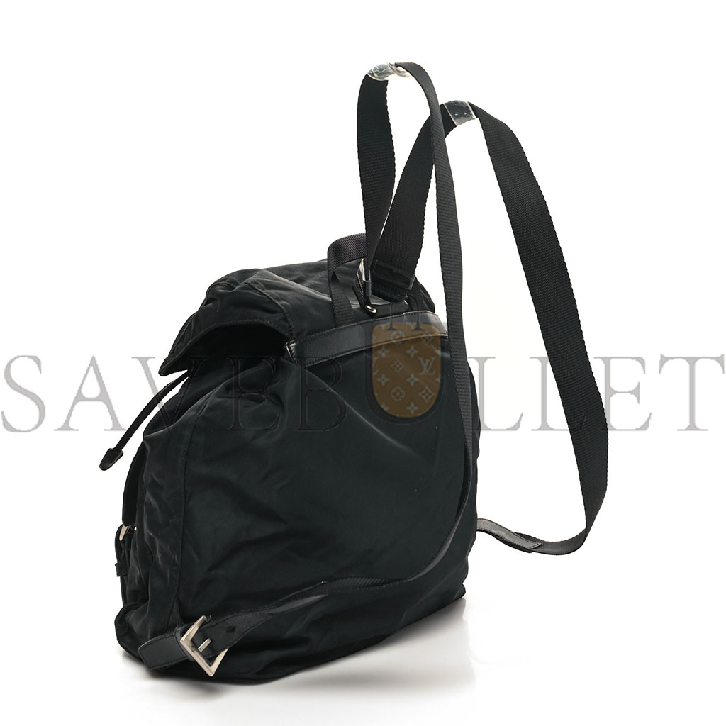 PRADA NYLON VELA MEDIUM BACKPACK BLACK (30*30*14cm) PRADA NYLON VELA MEDIUM BACKPACK BLACK (30*30*14cm)