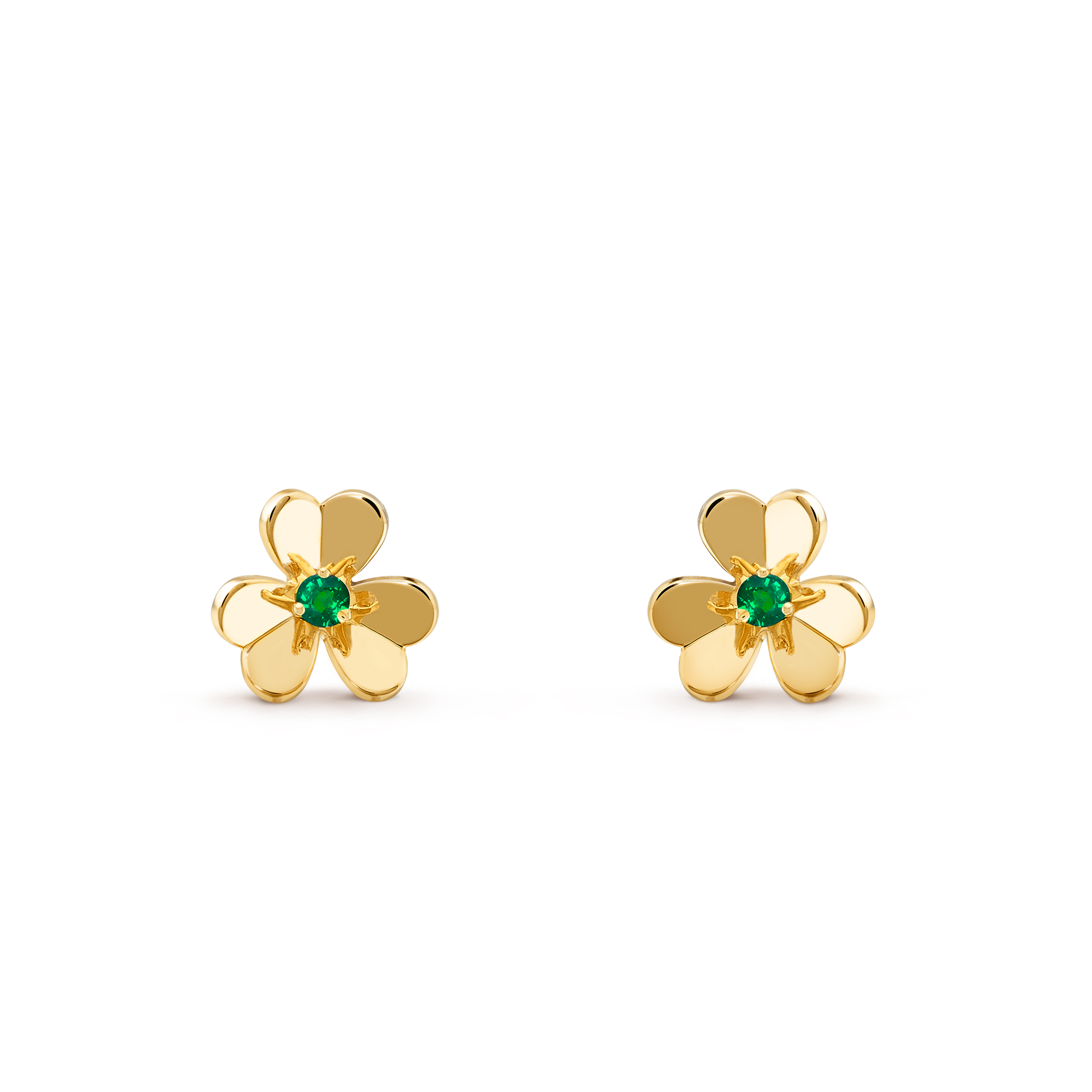 VAN CLEEF ARPELS FRIVOLE EARRINGS, MINI MODEL - YELLOW GOLD, EMERALD VCARP7SD00 VAN CLEEF ARPELS FRIVOLE EARRINGS, MINI MODEL - YELLOW GOLD, EMERALD VCARP7SD00