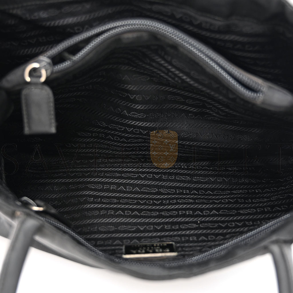 PRADA TESSUTO NYLON TOTE BLACK (32*23*11cm) PRADA TESSUTO NYLON TOTE BLACK (32*23*11cm)