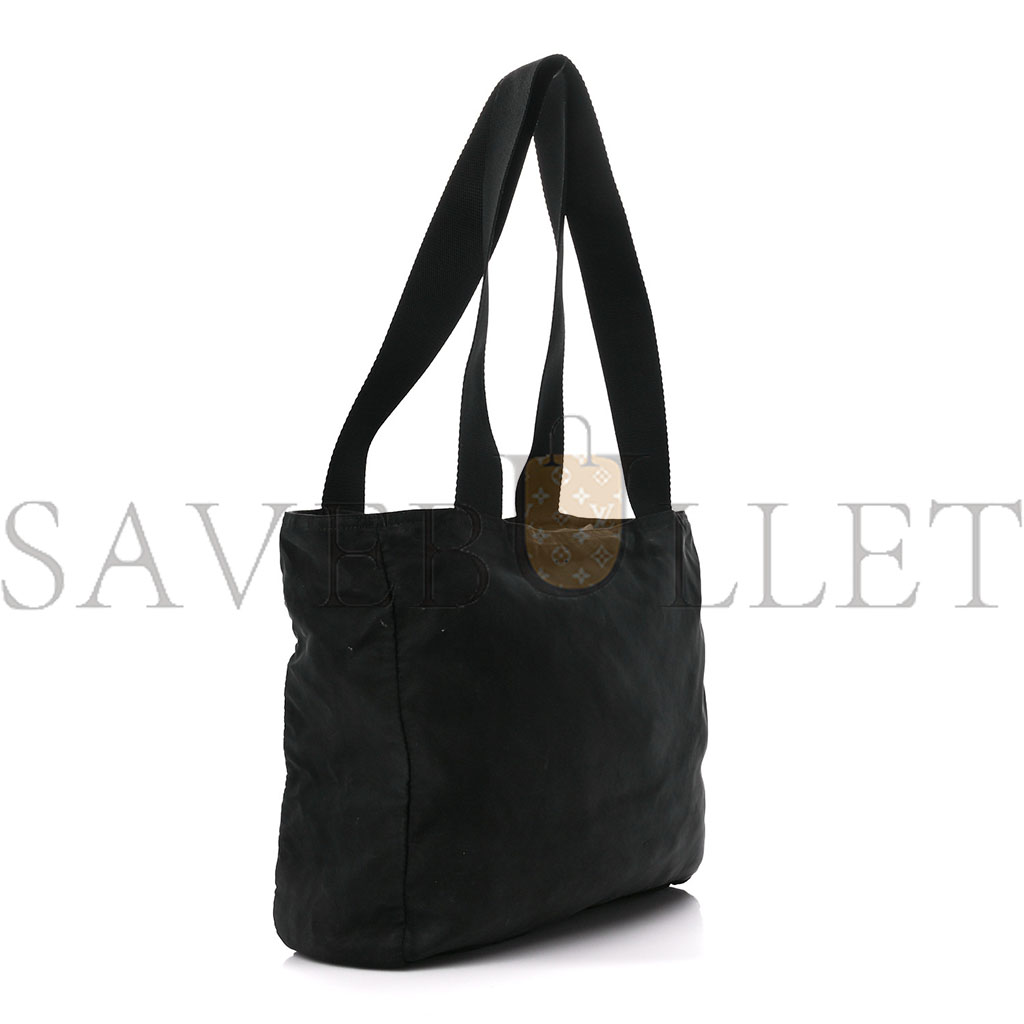PRADA TESSUTO NYLON SAFFIANO TOTE BLACK (29*27*15cm) PRADA TESSUTO NYLON SAFFIANO TOTE BLACK (29*27*15cm)