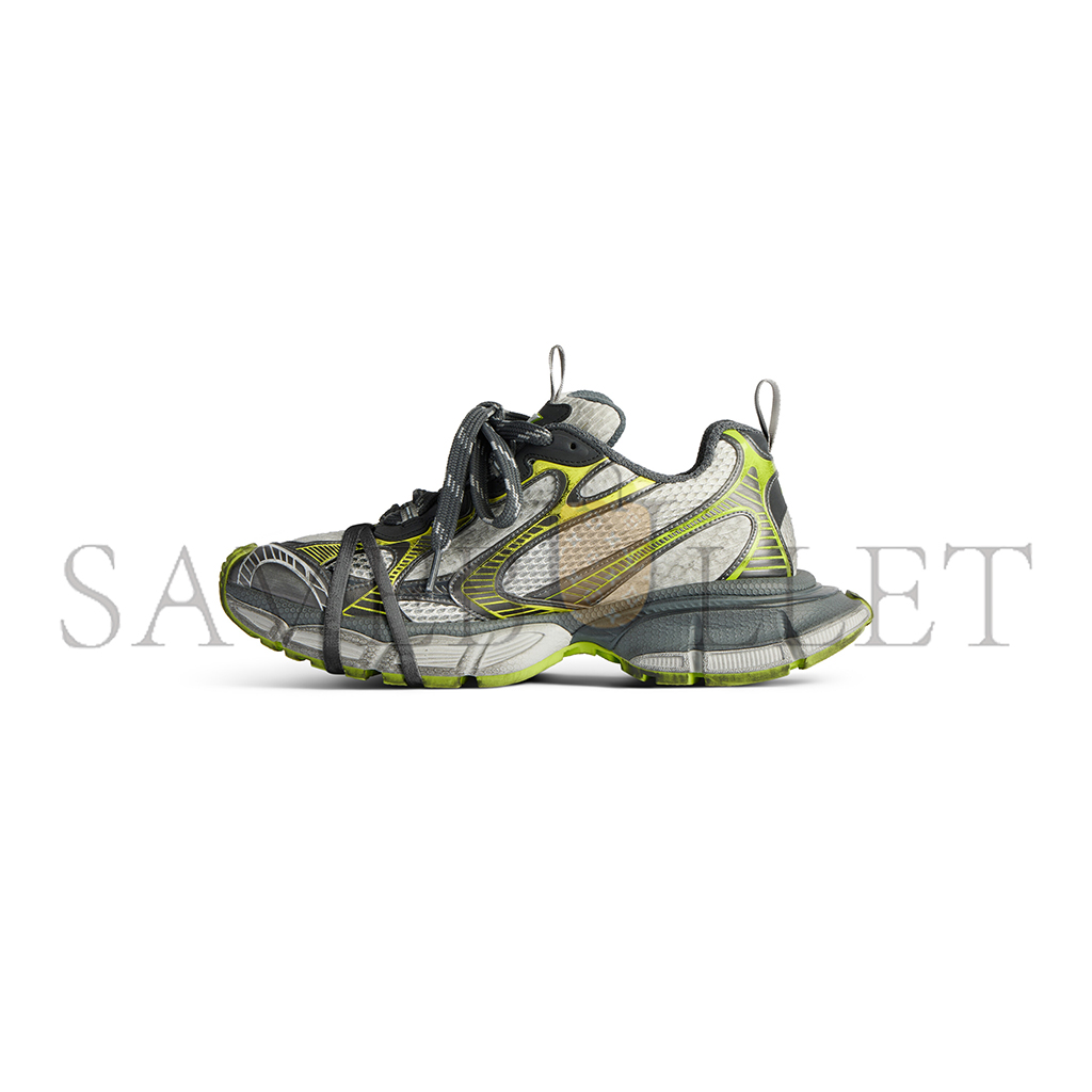 BALENCIAGA MEN'S 3XL SNEAKER IN WHITE GREY GREEN YELLOW 734734W3XL59237 BALENCIAGA MEN'S 3XL SNEAKER IN WHITE GREY GREEN YELLOW 734734W3XL59237
