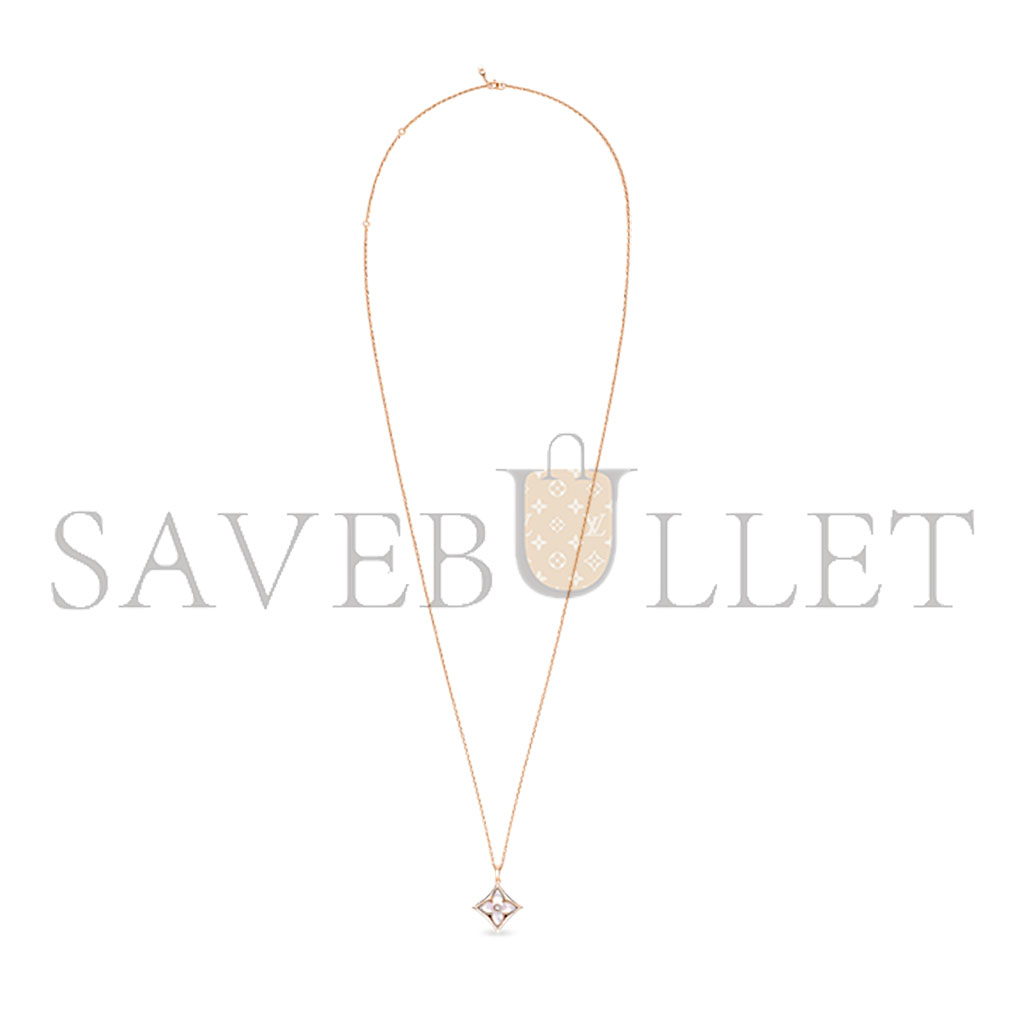 LOUIS VUITTON COLOUR BLOSSOM XL MEDALLION, PINK GOLD, WHITE MOTHER-OF-PEARL AND DIAMOND Q93896 LOUIS VUITTON COLOUR BLOSSOM XL MEDALLION, PINK GOLD, WHITE MOTHER-OF-PEARL AND DIAMOND Q93896