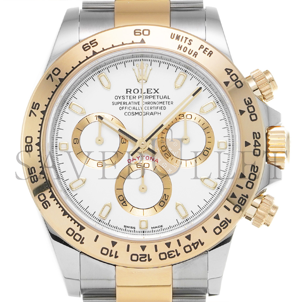 ROLEX DAYTONA TWO TONE WHITE DIAL WATCH 116503