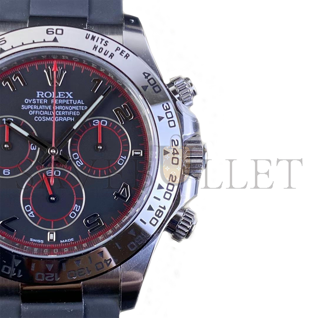 ROLEX DAYTONA  COSMOGRAPH 40MM 18K WHITE GOLD AUTOMATIC MECHANICAL WATCH 116519-0104