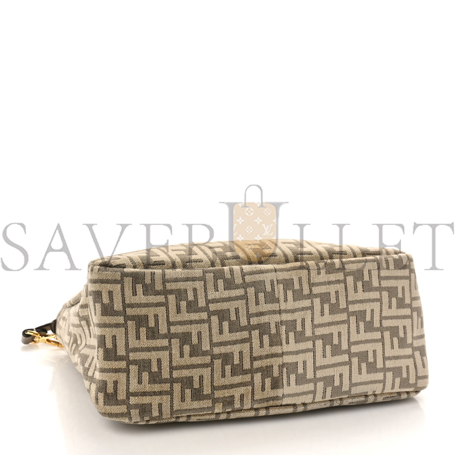 FENDI CHENILLE VITELLO SETA PLEXIGLASS FF FENDI O'LOCK ZIPPER TORTORA NUVOLA (34*23*13cm) FENDI CHENILLE VITELLO SETA PLEXIGLASS FF FENDI O'LOCK ZIPPER TORTORA NUVOLA (34*23*13cm)