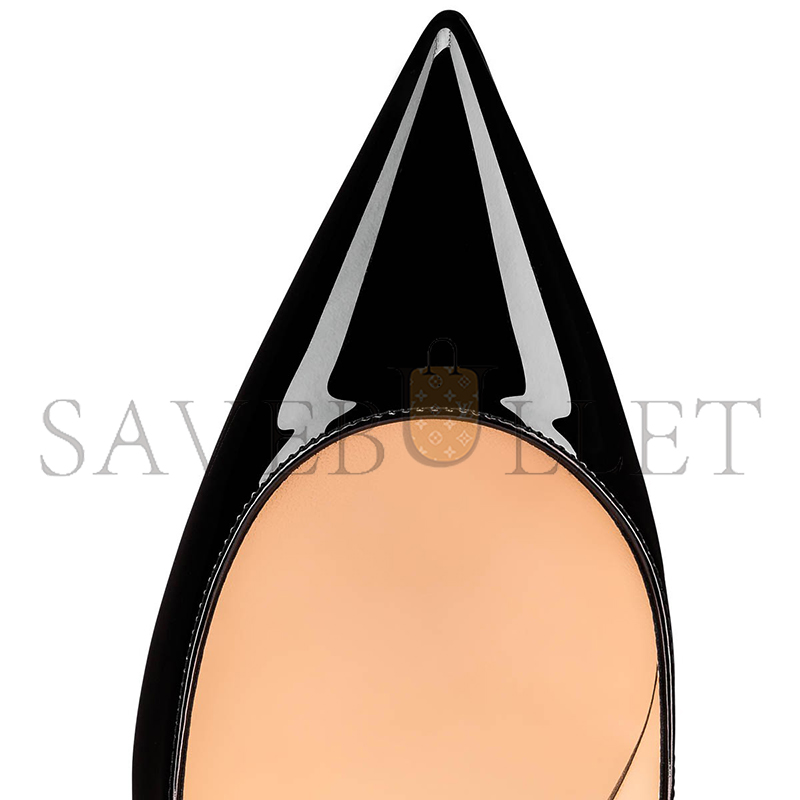 CHRISTIAN LOUBOUTIN KATE 100 MM PUMPS-PATENT CALF LEATHER-BLACK-WOMEN 3191411BK01 CHRISTIAN LOUBOUTIN KATE 100 MM PUMPS-PATENT CALF LEATHER-BLACK-WOMEN 3191411BK01