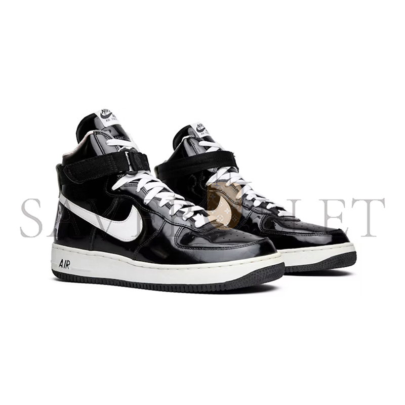 NIKE AIR FORCE 1 HIGH SHEED BLACK PATENT 302640-011