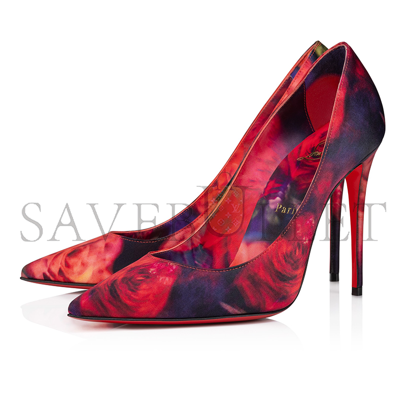 CHRISTIAN LOUBOUTINCHRISTIAN KATE 100 MM PUMPS-ROSES PRINTED CREPE SATIN-MULTICOLOR-WOMEN 1250085J646 CHRISTIAN LOUBOUTINCHRISTIAN KATE 100 MM PUMPS-ROSES PRINTED CREPE SATIN-MULTICOLOR-WOMEN 1250085J646