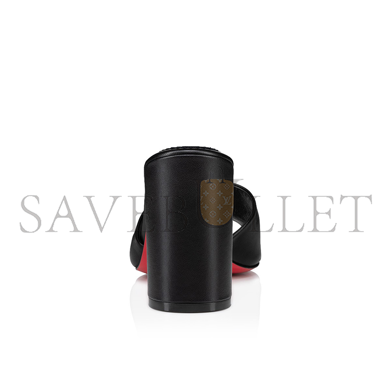 CHRISTIAN LOUBOUTIN JANE MULE 85 MM MULES-NAPPA LEATHER-BLACK-WOMEN 1240728B439 CHRISTIAN LOUBOUTIN JANE MULE 85 MM MULES-NAPPA LEATHER-BLACK-WOMEN 1240728B439