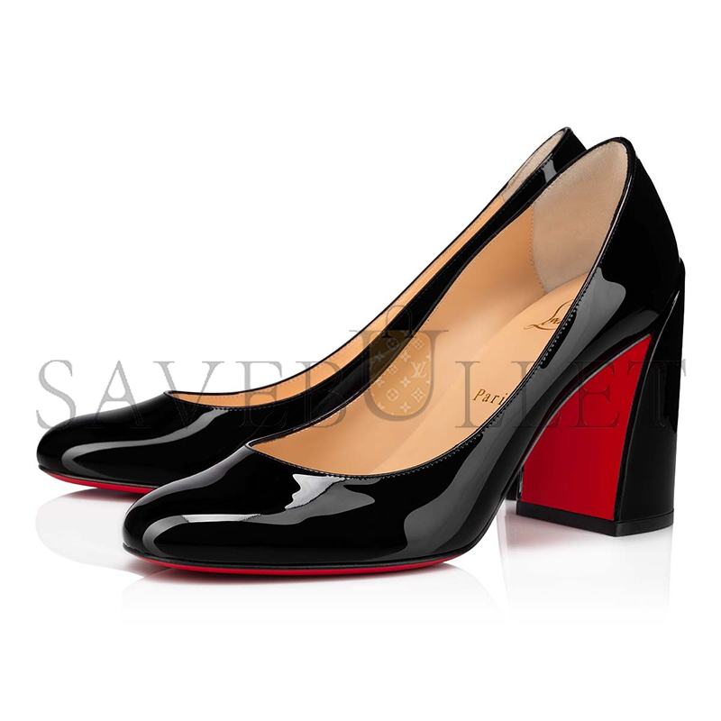 CHRISTIAN LOUBOUTIN MISS SAB 85 MM PUMPS-PATENT CALF LEATHER-BLACK-WOMEN 3210568BK01 CHRISTIAN LOUBOUTIN MISS SAB 85 MM PUMPS-PATENT CALF LEATHER-BLACK-WOMEN 3210568BK01