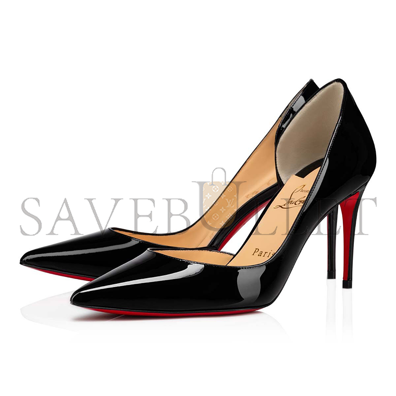 CHRISTIAN LOUBOUTIN IRIZA 85 MM PUMPS-PATENT CALF LEATHER-BLACK-WOMEN 3210565BK01 CHRISTIAN LOUBOUTIN IRIZA 85 MM PUMPS-PATENT CALF LEATHER-BLACK-WOMEN 3210565BK01