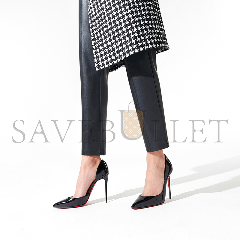 CHRISTIAN LOUBOUTIN IRIZA 100 MM PUMPS-PATENT CALF LEATHER-BLACK-WOMEN 3130524BK01 CHRISTIAN LOUBOUTIN IRIZA 100 MM PUMPS-PATENT CALF LEATHER-BLACK-WOMEN 3130524BK01