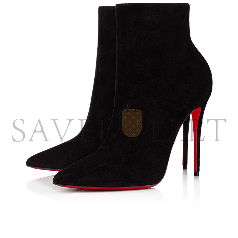 CHRISTIAN LOUBOUTIN SO KATE BOOTY 100 MM LOW BOOTS-VEAU VELOURS-BLACK-WOMEN 1190007BK01 CHRISTIAN LOUBOUTIN SO KATE BOOTY 100 MM LOW BOOTS-VEAU VELOURS-BLACK-WOMEN 1190007BK01
