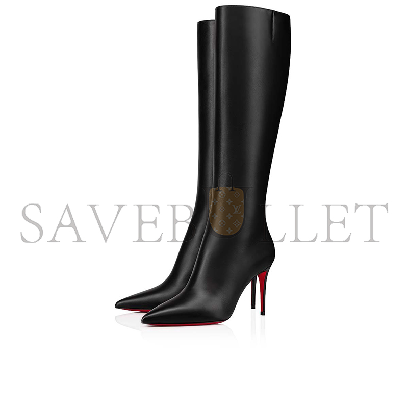 CHRISTIAN LOUBOUTIN KATE BOTTA 85 MM BOOTS-CALF LEATHER-BLACK-WOMEN 3211152BK01 CHRISTIAN LOUBOUTIN KATE BOTTA 85 MM BOOTS-CALF LEATHER-BLACK-WOMEN 3211152BK01