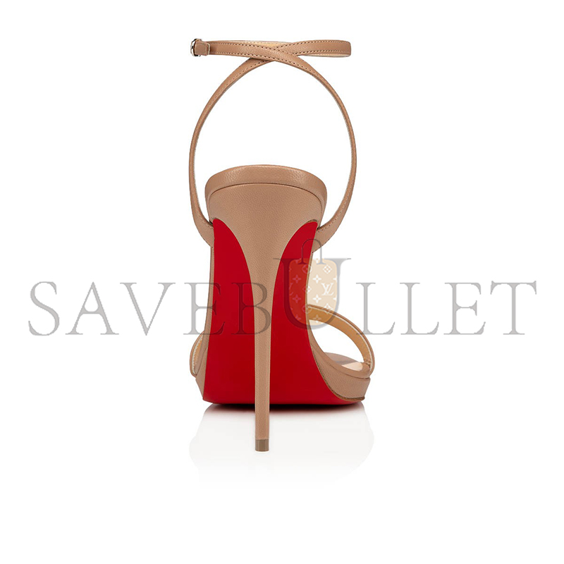 CHRISTIAN LOUBOUTIN LOUBI QUEEN 120 MM SANDALS-NAPPA LEATHER-BLUSH-WOMEN 1191582PK1A CHRISTIAN LOUBOUTIN LOUBI QUEEN 120 MM SANDALS-NAPPA LEATHER-BLUSH-WOMEN 1191582PK1A