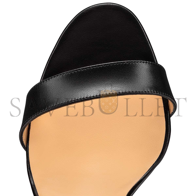 CHRISTIAN LOUBOUTIN CHOCA LUX 120 MM STRAPPY SANDALS-KID LEATHER-BLACK-WOMEN 3180515BK65 CHRISTIAN LOUBOUTIN CHOCA LUX 120 MM STRAPPY SANDALS-KID LEATHER-BLACK-WOMEN 3180515BK65