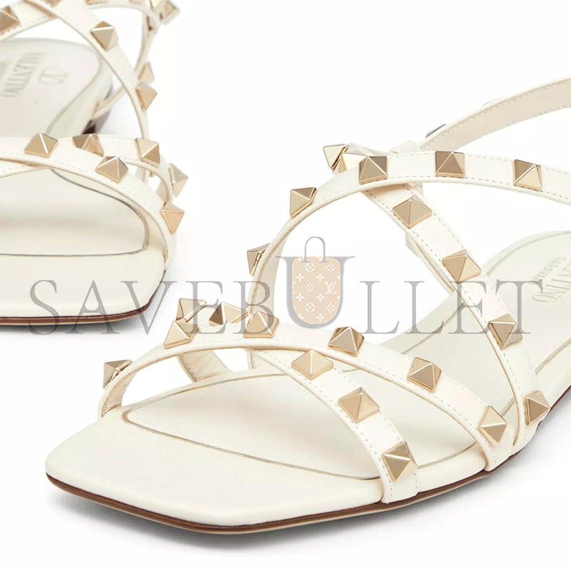 VALENTINO CALFSKIN ROCKSTUD SANDAL WITH STRAPS 5W2S0HR8VOD_I16 VALENTINO CALFSKIN ROCKSTUD SANDAL WITH STRAPS 5W2S0HR8VOD_I16
