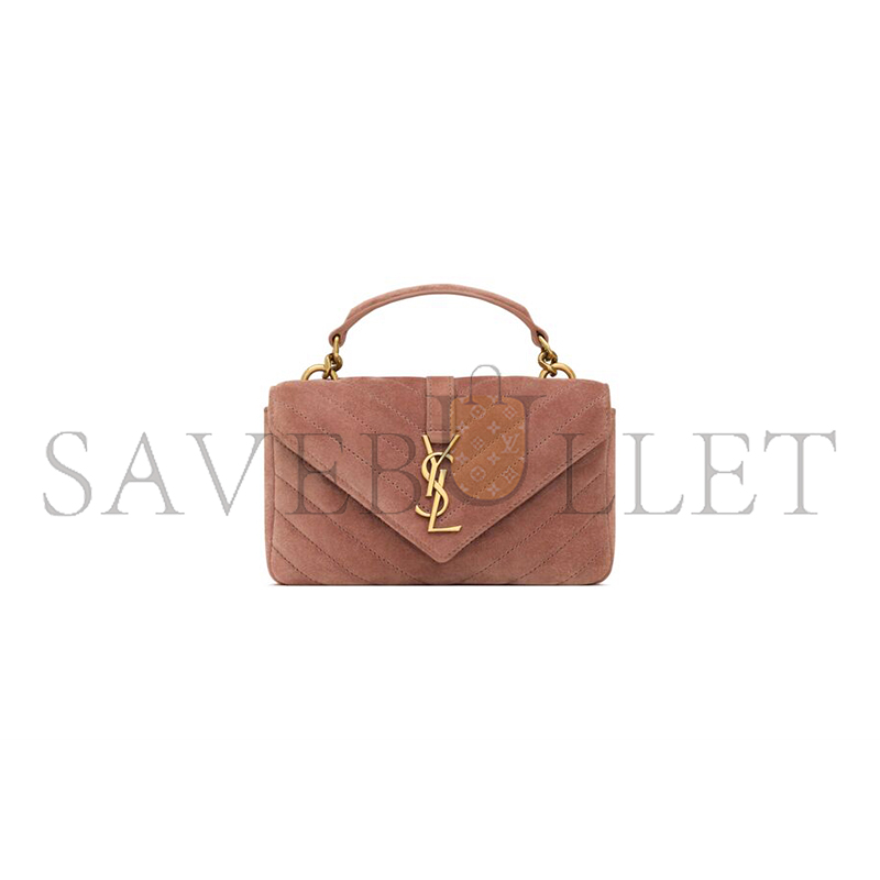 YSL COLLEGE MINI IN SUEDE 7794301U8275922 (20*13*3cm) YSL COLLEGE MINI IN SUEDE 7794301U8275922 (20*13*3cm)