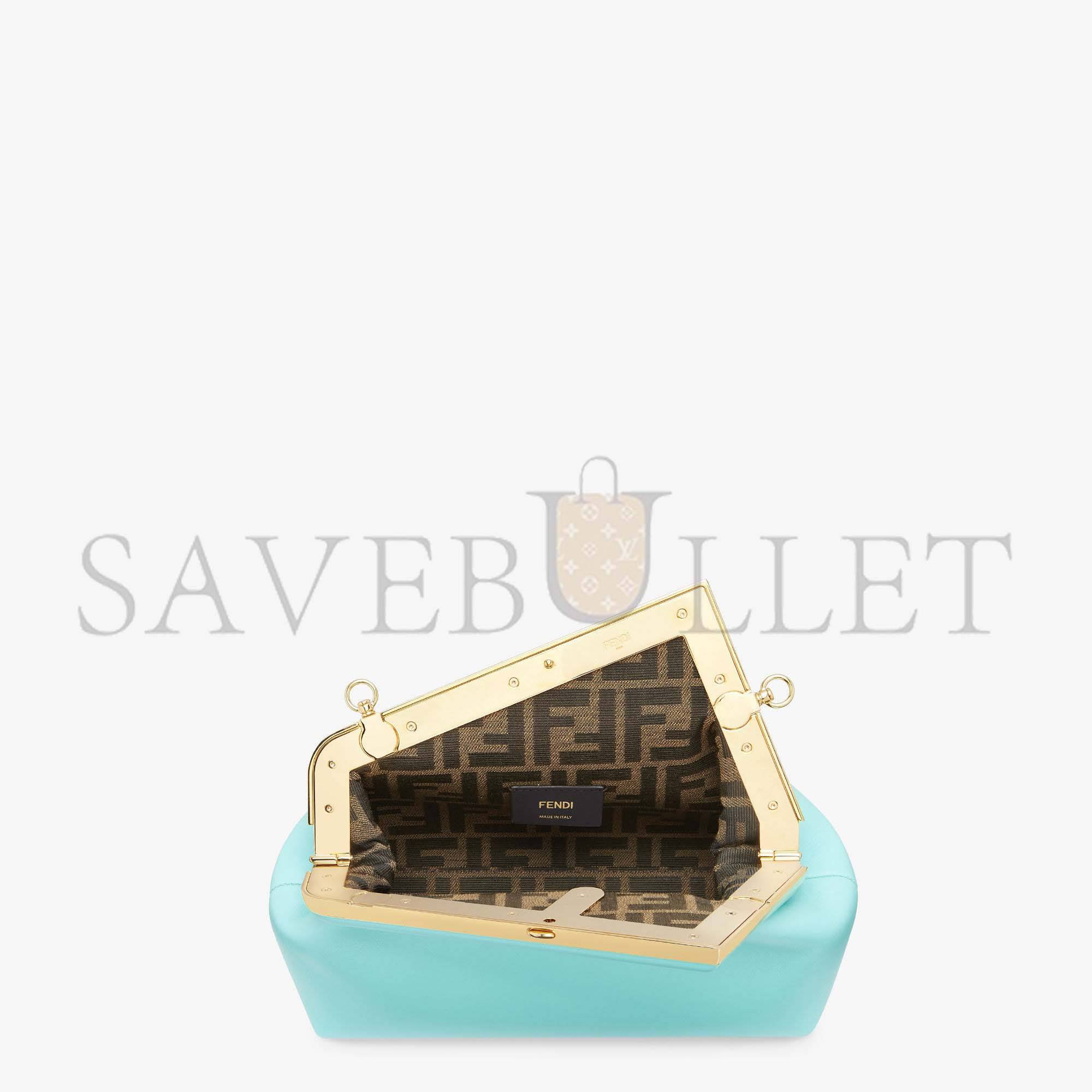 FENDI FIRST SMALL - TURQUOISE LEATHER BAG 8BP129ABVEF1JTX (26*18*9.5cm) FENDI FIRST SMALL - TURQUOISE LEATHER BAG 8BP129ABVEF1JTX (26*18*9.5cm)