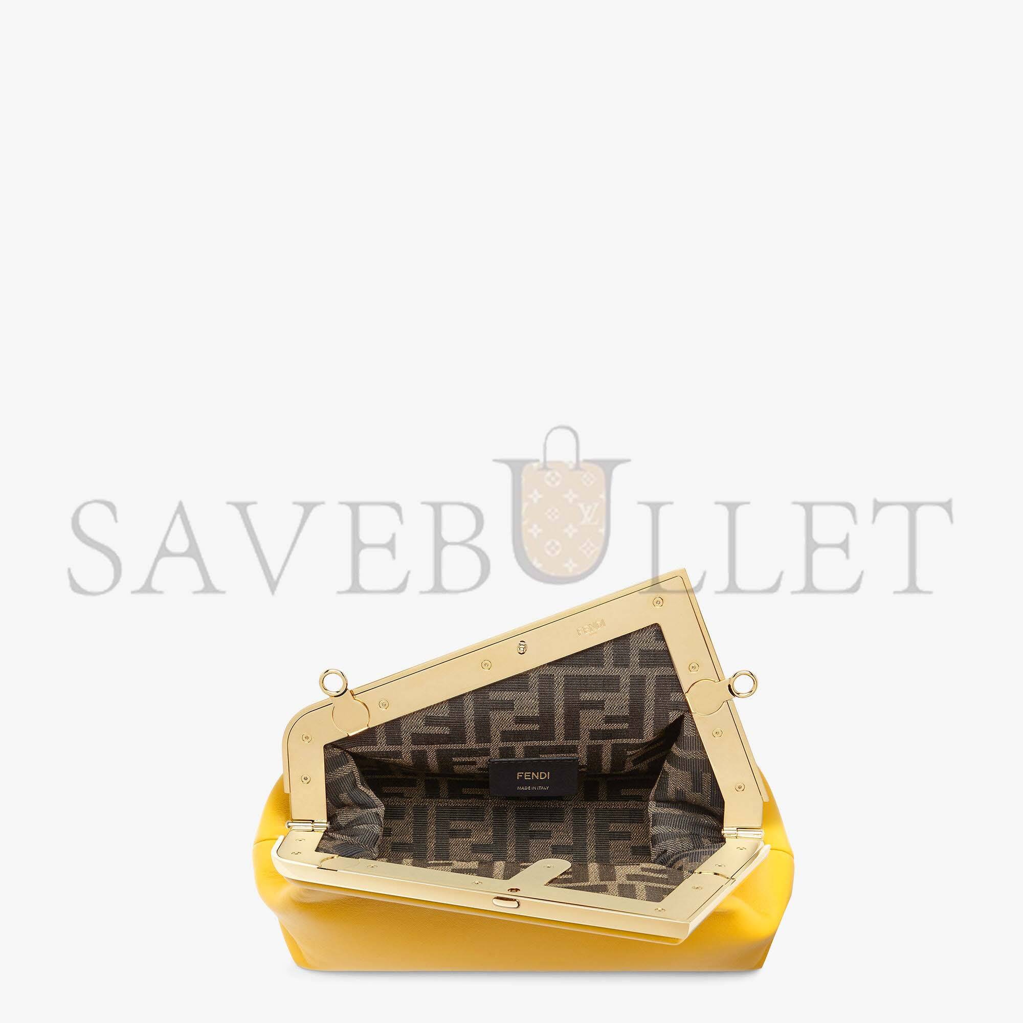 FENDI FIRST SMALL - YELLOW LEATHER BAG 8BP129ABVEF192E (26*18*9.5cm) FENDI FIRST SMALL - YELLOW LEATHER BAG 8BP129ABVEF192E (26*18*9.5cm)