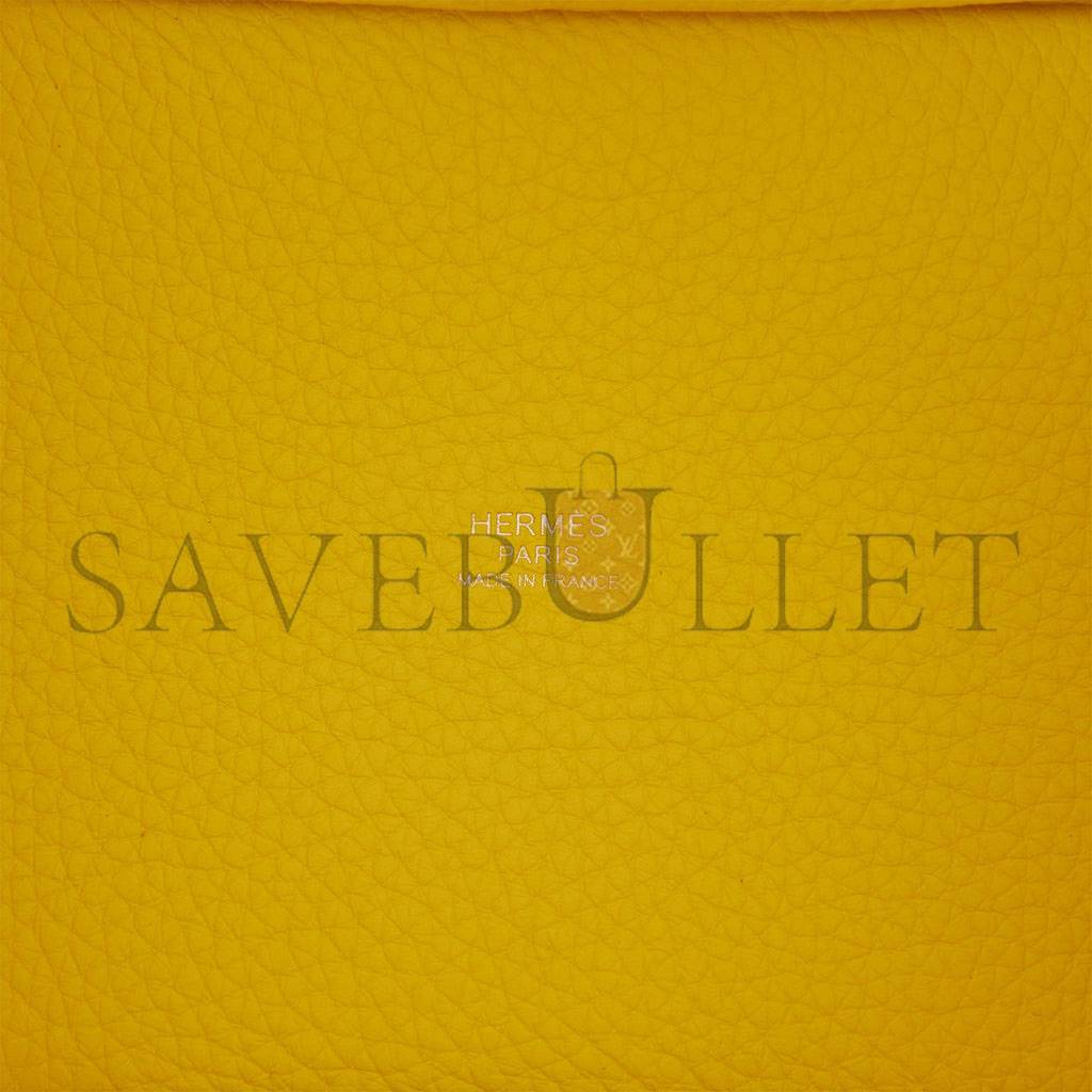 HERMES PICOTIN LOCK 18 LIME CLEMENCE PALLADIUM HARDWARE (18*13*18cm) HERMES PICOTIN LOCK 18 LIME CLEMENCE PALLADIUM HARDWARE (18*13*18cm)