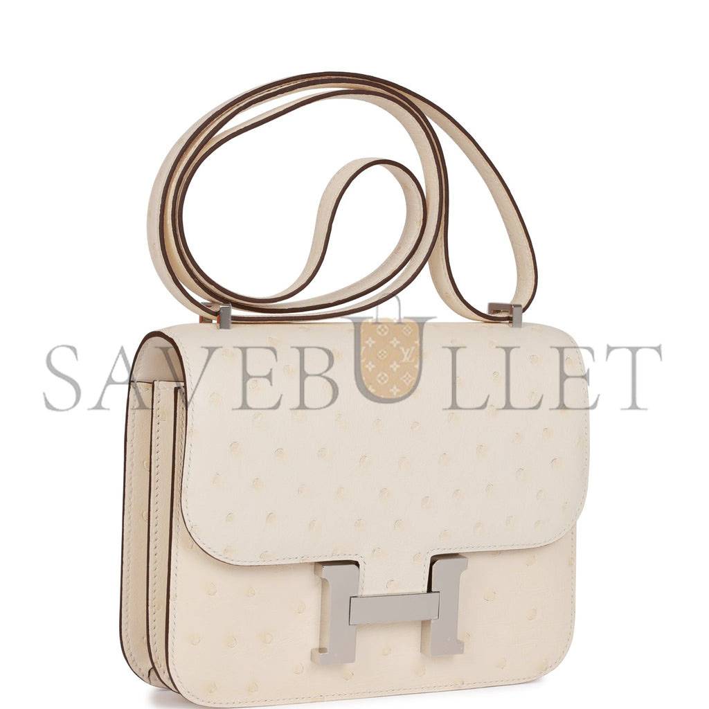 HERMES CONSTANCE 18 NATA OSTRICH PALLADIUM HARDWARE 39857367875678 (18cm) HERMES CONSTANCE 18 NATA OSTRICH PALLADIUM HARDWARE 39857367875678 (18cm)