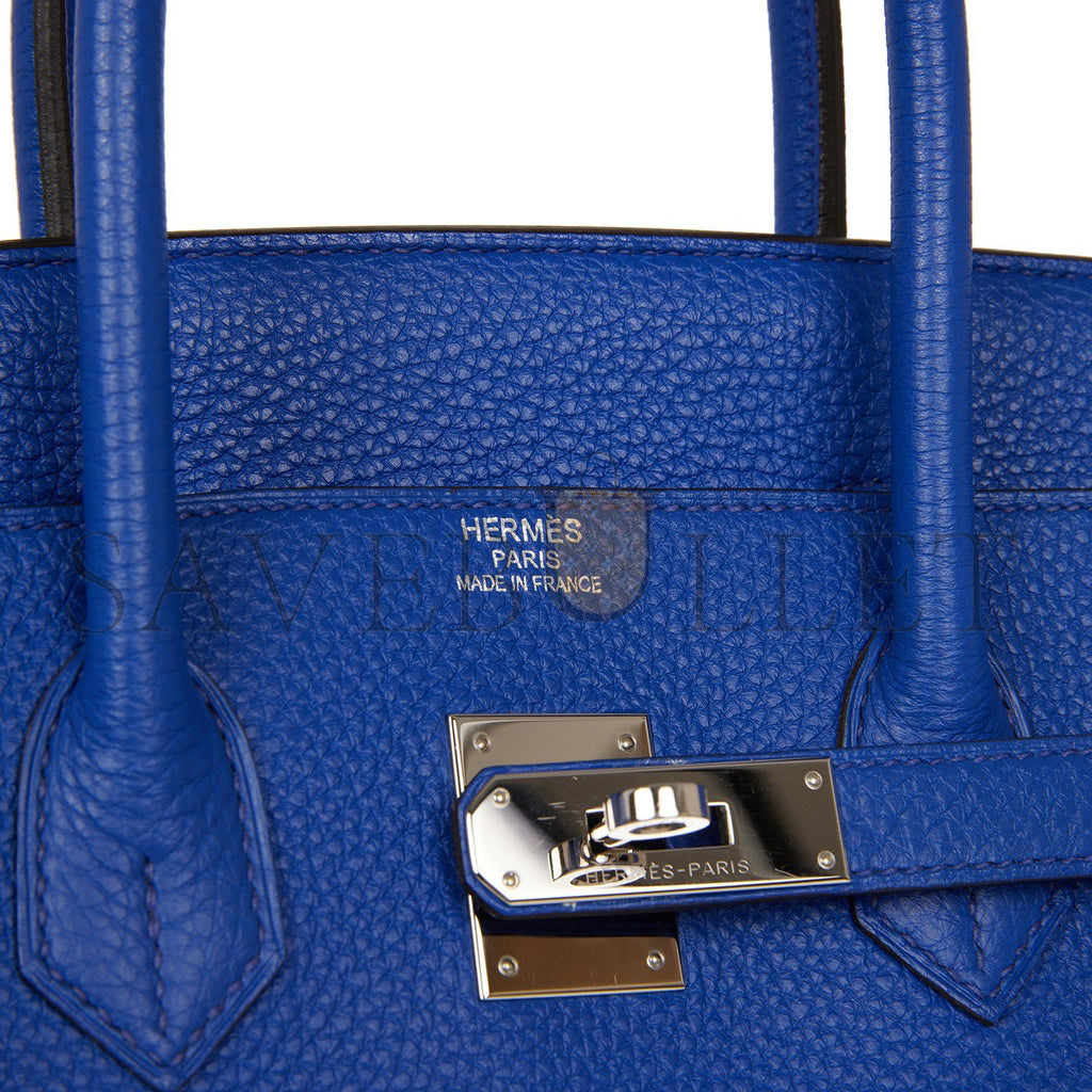 HERMES BIRKIN 35 BLEU ELECTRIC TOGO PALLADIUM HARDWARE (35cm) HERMES BIRKIN 35 BLEU ELECTRIC TOGO PALLADIUM HARDWARE (35cm)
