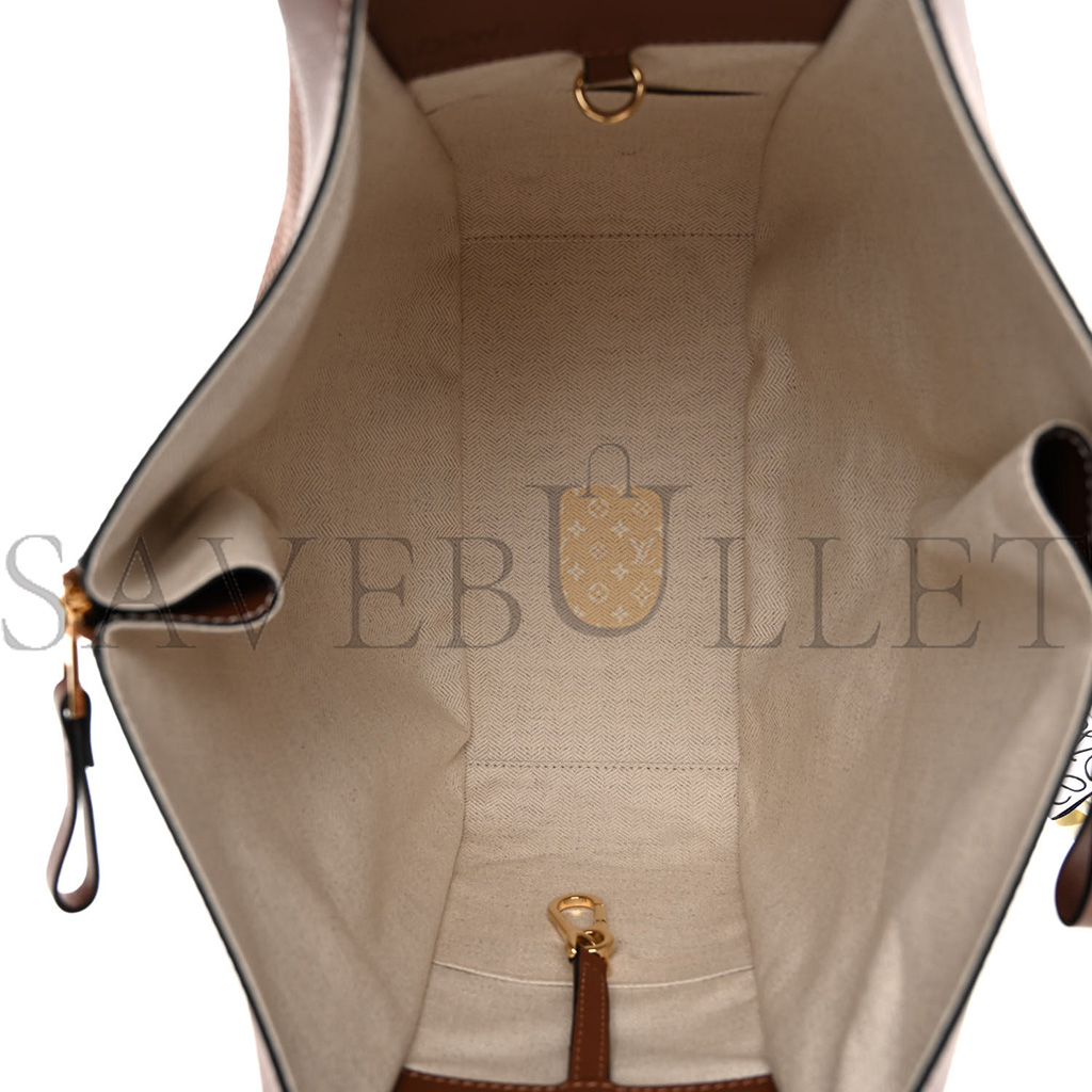 LOEWE GRAINED CALFSKIN SMALL HAMMOCK SHOULDER BAG TAN (30*25*13.5cm) LOEWE GRAINED CALFSKIN SMALL HAMMOCK SHOULDER BAG TAN (30*25*13.5cm)